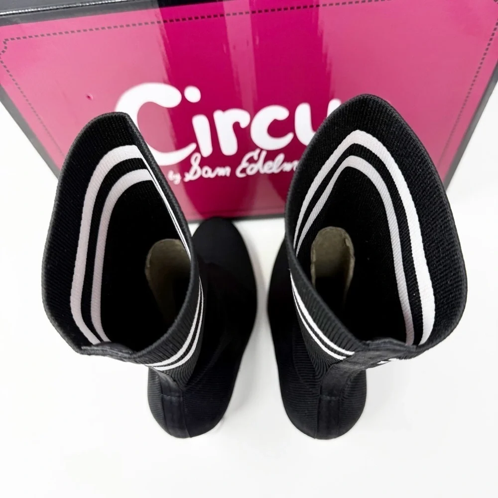 Circus by Sam Edelman “Joy” Black & White Sock Boots – Size 6.5M